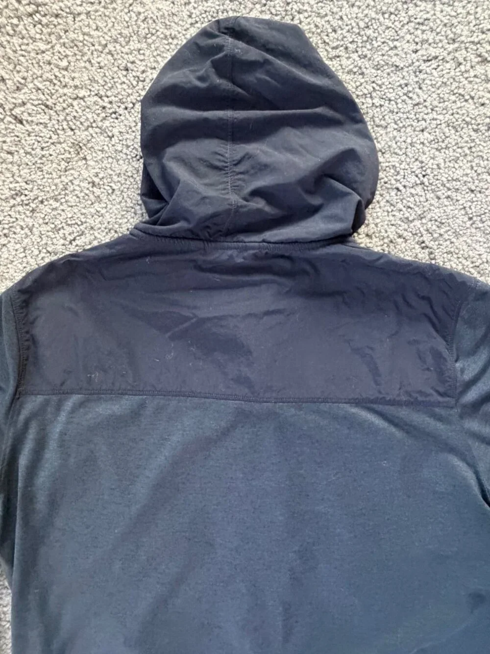 Vuori Sunday Element Jacket Ink Heather Blue Grey Full Zip Hoodie M V215